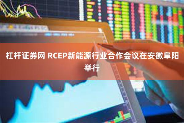 杠杆证券网 RCEP新能源行业合作会议在安徽阜阳举行