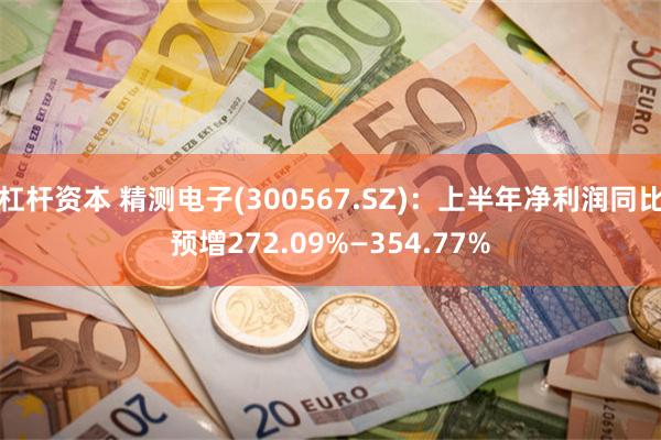 杠杆资本 精测电子(300567.SZ)：上半年净利润同比预增272.09%—354.77%