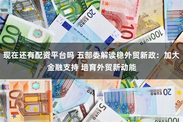 现在还有配资平台吗 五部委解读稳外贸新政：加大金融支持 培育外贸新动能