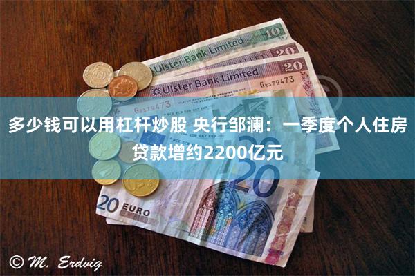 多少钱可以用杠杆炒股 央行邹澜：一季度个人住房贷款增约2200亿元